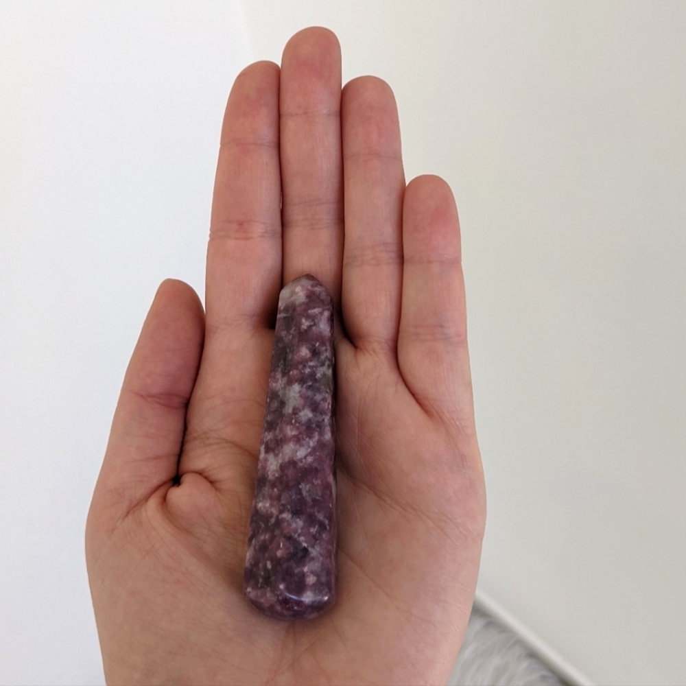 Lepidolite Crystal Point Gemstone